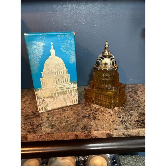 Avon Other - VNTG AVON The Capitol TRIBUTE After Shave Full Bottle With Original Box 5 oz